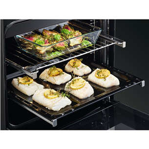 Indukcinė viryklė AEG 6000 Series SteamBake, 58 L, plotis 50 cm, nerūdijantis plienas Prekė-CIB56491BM