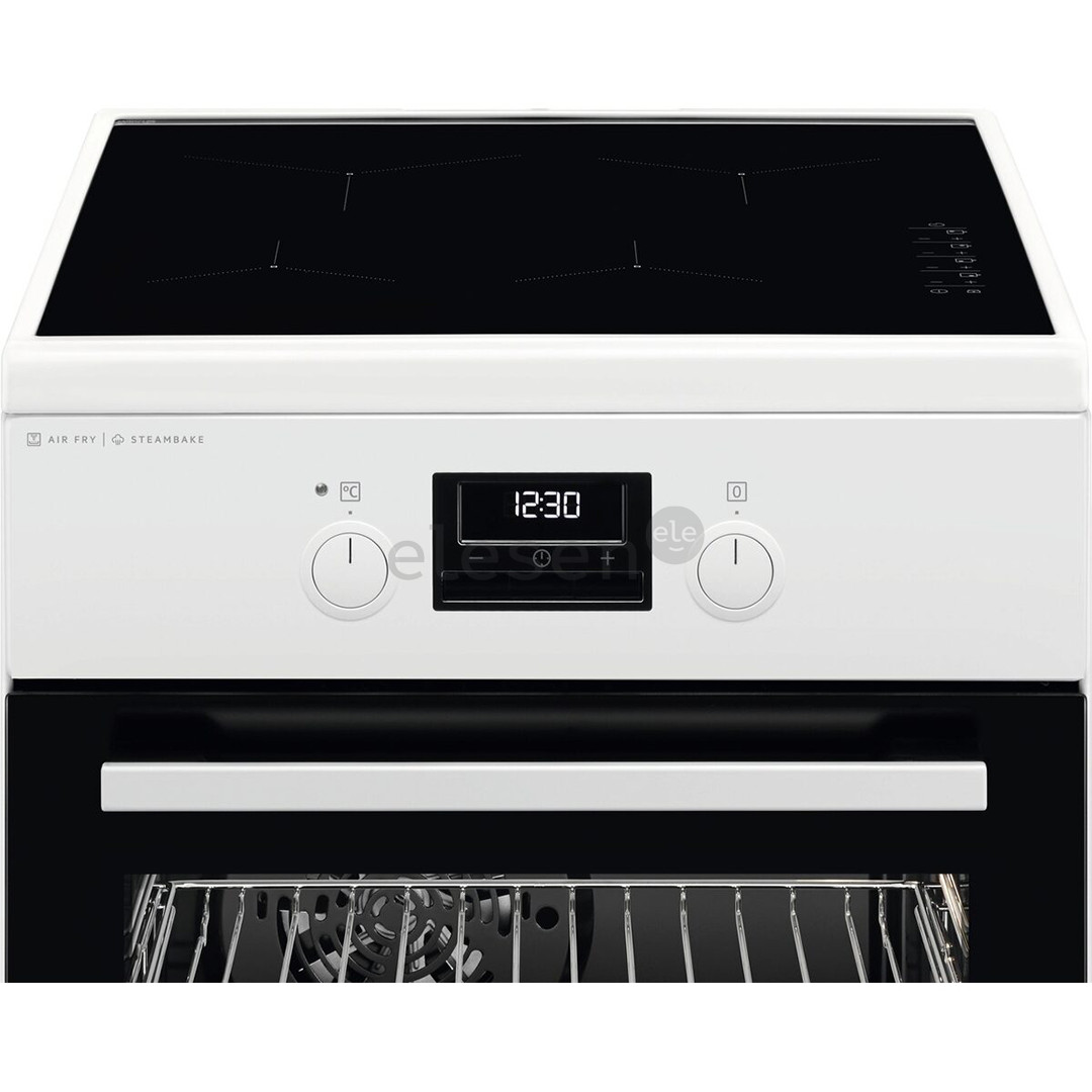 AEG 6000 Series SteamBake, 58 L, width 50 cm, white - Induction hob