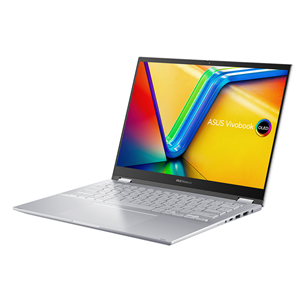 Asus Vivobook S 14 Flip OLED, 14'', 90 Hz, 2.8K, OLED, Ryzen 5, 16 GB, 1 TB, sidabro spalvos - Nešiojamas kompiuteris