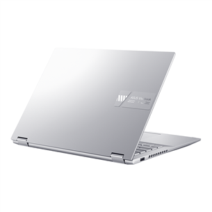 Asus Vivobook S 14 Flip OLED, 14'', 90 Hz, 2.8K, OLED, Ryzen 5, 16 GB, 1 TB, sidabro spalvos - Nešiojamas kompiuteris