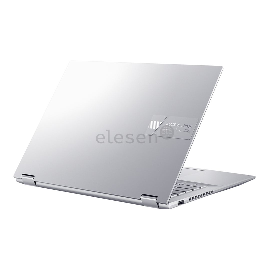 Asus Vivobook S 14 Flip OLED, 14'', 90 Hz, 2.8K, OLED, Ryzen 5, 16 GB, 1 TB, sidabro spalvos - Nešiojamas kompiuteris