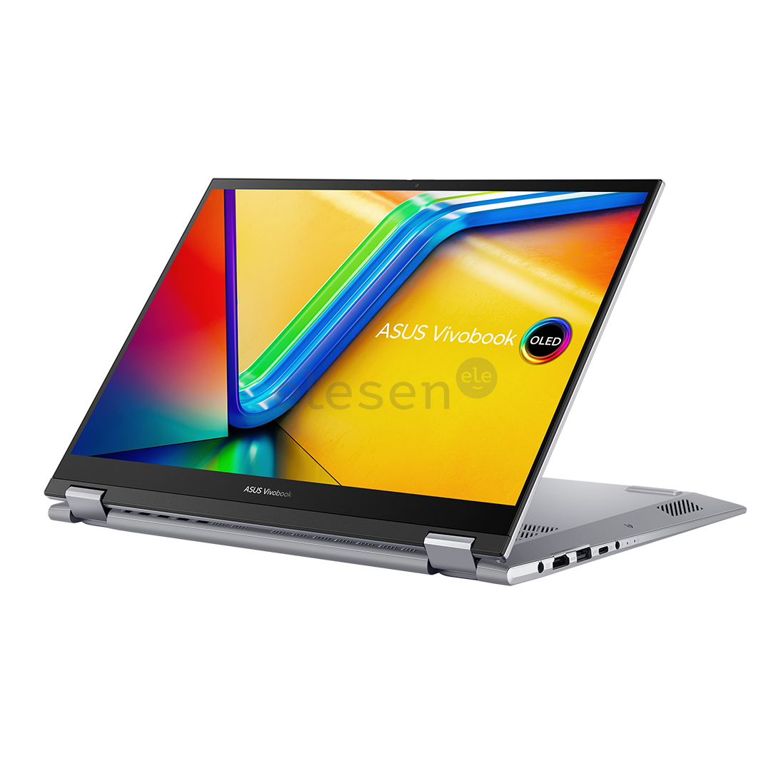 Asus Vivobook S 14 Flip OLED, 14'', 90 Hz, 2.8K, OLED, Ryzen 5, 16 GB, 1 TB, sidabro spalvos - Nešiojamas kompiuteris