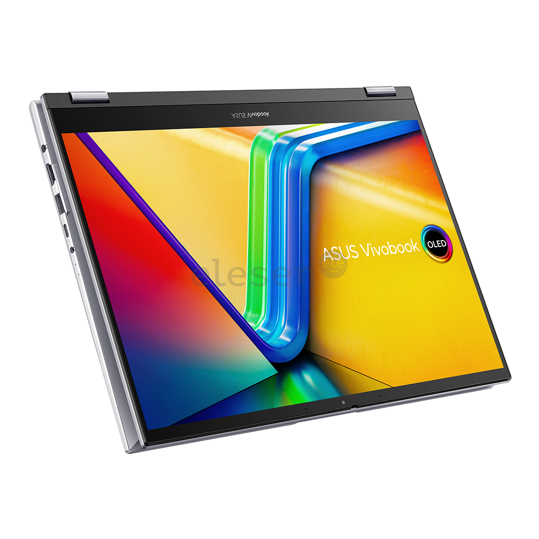Asus Vivobook S 14 Flip OLED, 14'', 90 Hz, 2.8K, OLED, Ryzen 5, 16 GB, 1 TB, sidabro spalvos - Nešiojamas kompiuteris