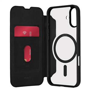Dėklas Puro BOOK MAG Booklet Case for iPhone 16, juodas Prekė-PUIPC1661BKMAGBLK PUIPC1661BKMAGBLK