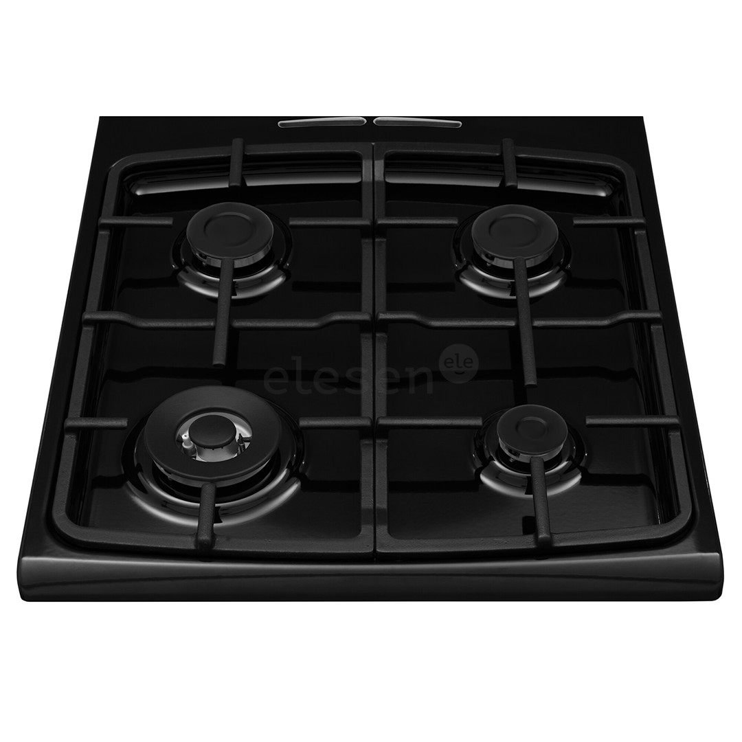 Hansa, 65 L, width 50 cm, matte black - Gas cooker with electric oven