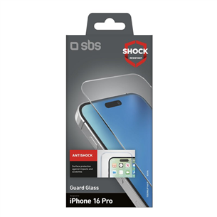 Ekrano apsauga SBS Glass screen protector for iPhone 16 Pro   Prekė-TESCRGLIP1661P