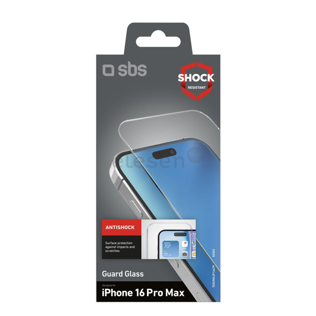 Ekrano apsauga SBS Glass screen protector for iPhone 16 Pro Max Prekė-TESCRGLIP1667P