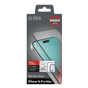 Ekrano apsauga SBS Full Cover Glass Screen Protector, iPhone 16 Pro Max Prekė-TESCRFCIP1667P