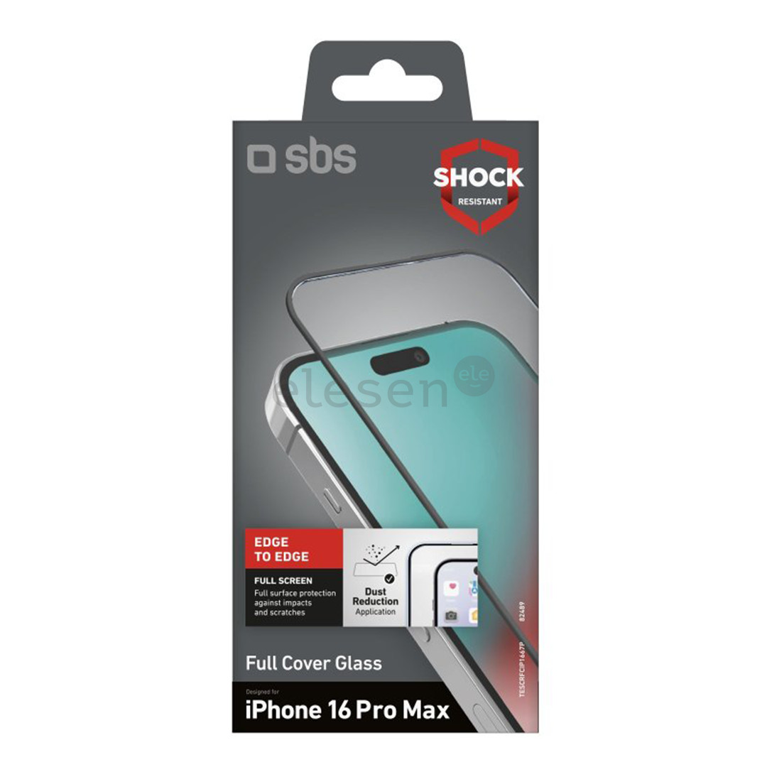 Ekrano apsauga SBS Full Cover Glass Screen Protector, iPhone 16 Pro Max Prekė-TESCRFCIP1667P