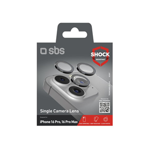 Fotoaparato objektyvo apsauga SBS Single protective lenses for camera, iPhone 16 Pro / 16 Pro Max Prekė-TESINCAMGLIP16PK