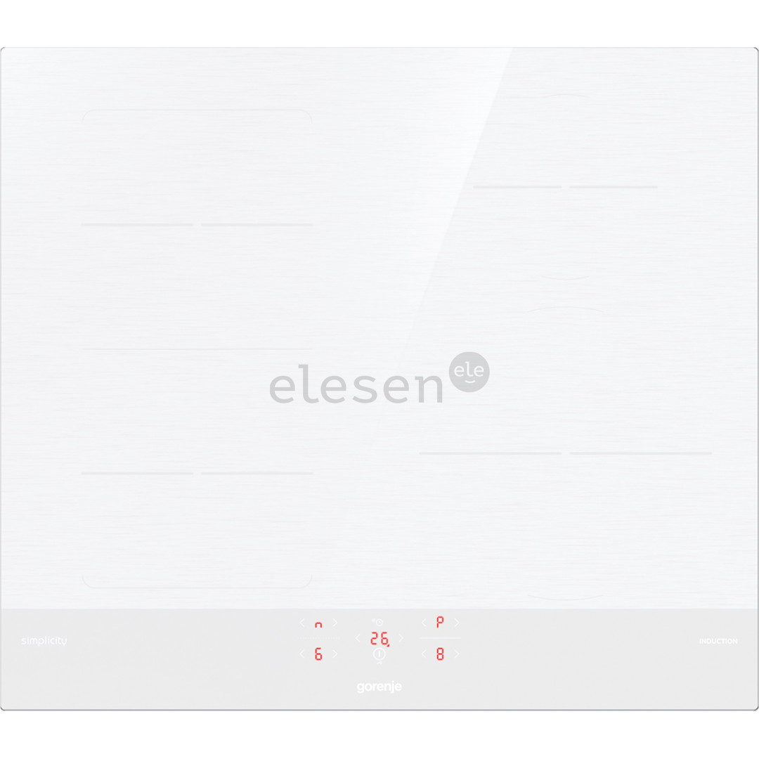 Gorenje, width 59,5 cm, frameless, white - Built-in induction hob