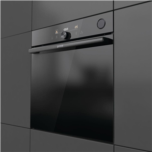 Įmontuojama orkaitė Gorenje, 77 L, pirolitinis valymas, juoda Prekė-BPSA6747DGWI
