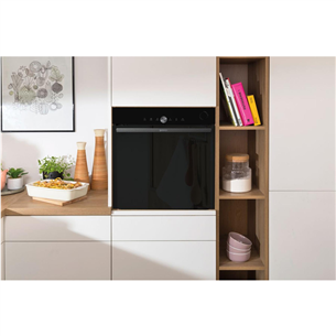 Įmontuojama orkaitė Gorenje, 77 L, pirolitinis valymas, juoda Prekė-BPSA6747DGWI