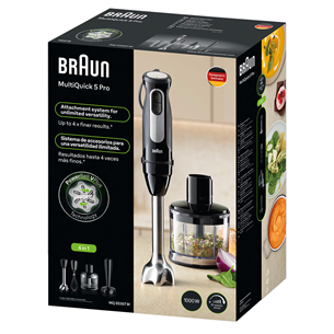 Rankinis trintuvas  Braun MultiQuick 5 Pro, juodas Prekė-MQ55307M