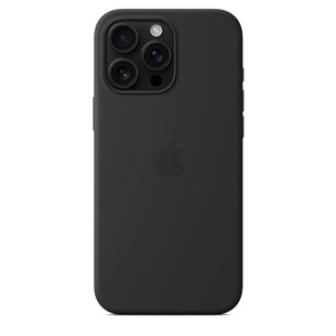 Apple Silicone Case with Magsafe, iPhone 16 Pro Max, juodas - Dėklas MYYT3ZM/A