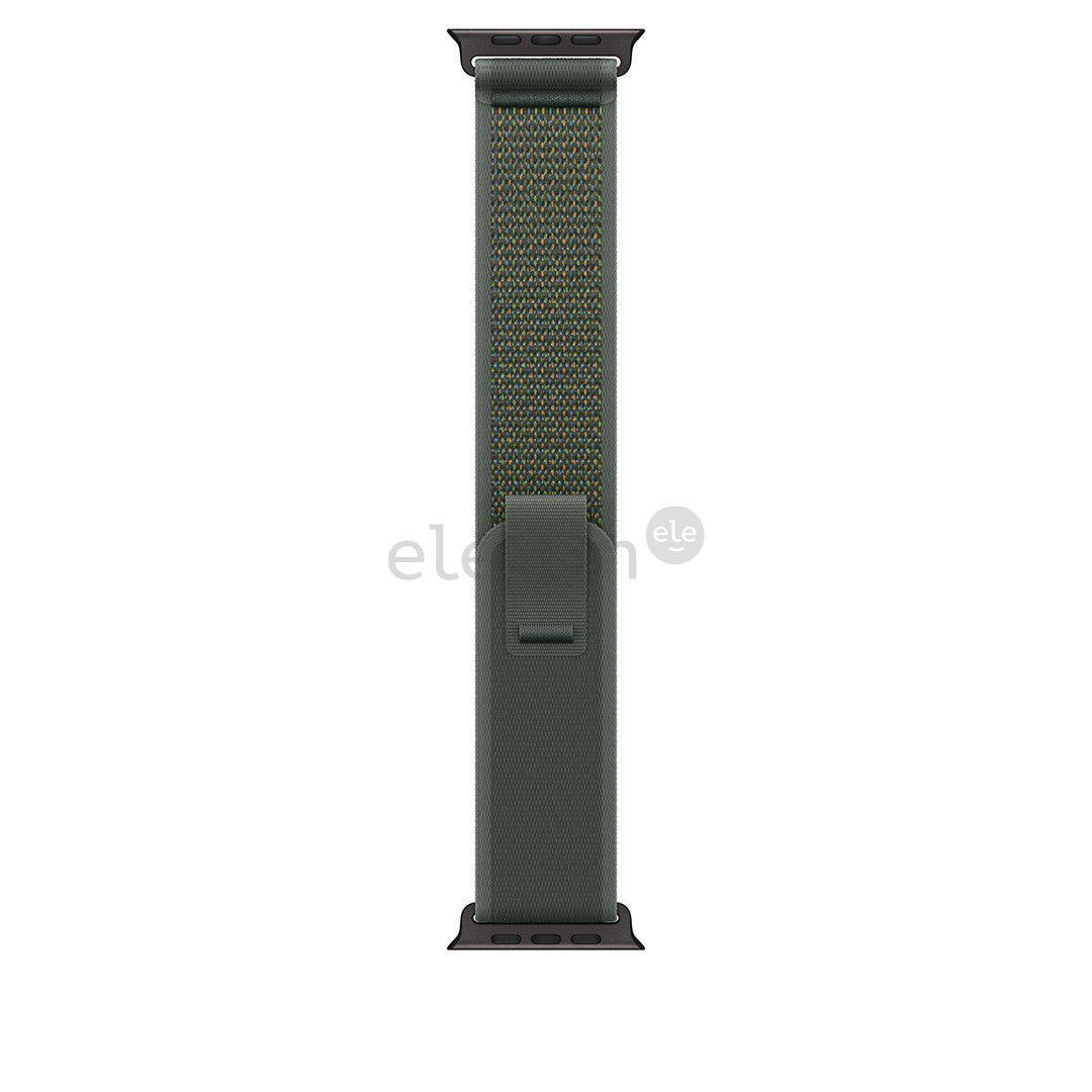 Apple Trail Loop, 49 mm, M/L, black titanium, green - Watch band