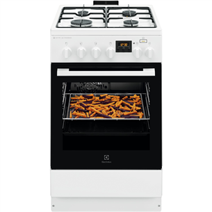 Electrolux 600  Series SteamBake, 58 L, balta - Viryklė LKK560232W