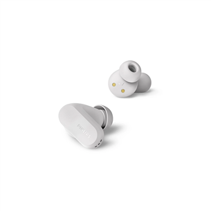 Philips TAT3509, aktyvus triukšmo slopinimas, baltos - Belaidės ausinės