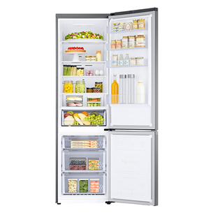 Šaldytuvas Samsung, NoFrost, 390 L, 203 cm, nerūdijantis plienas Prekė-RB38C600CS9/EF