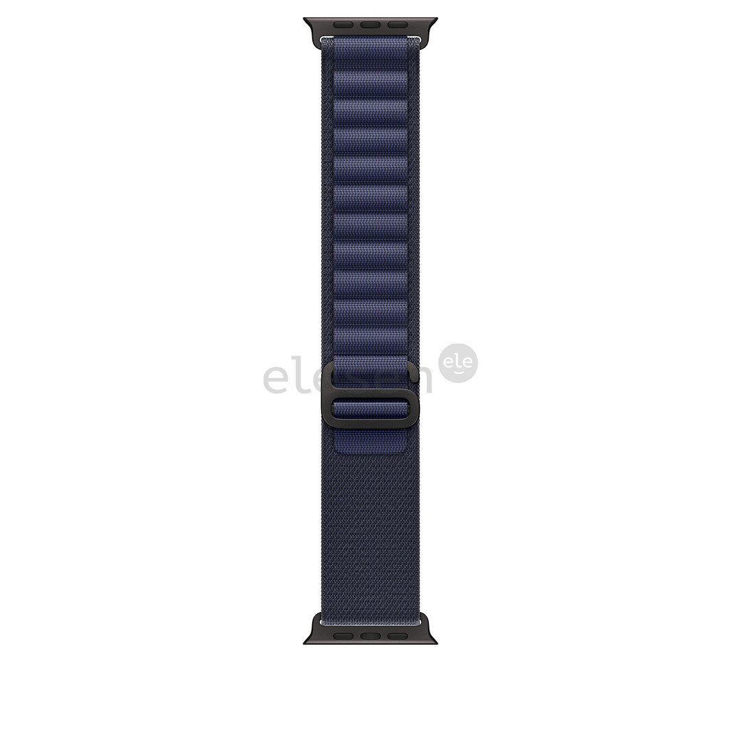 Apple Watch Alpine Loop, 49 mm, Large, black titanium, navy - Watch band
