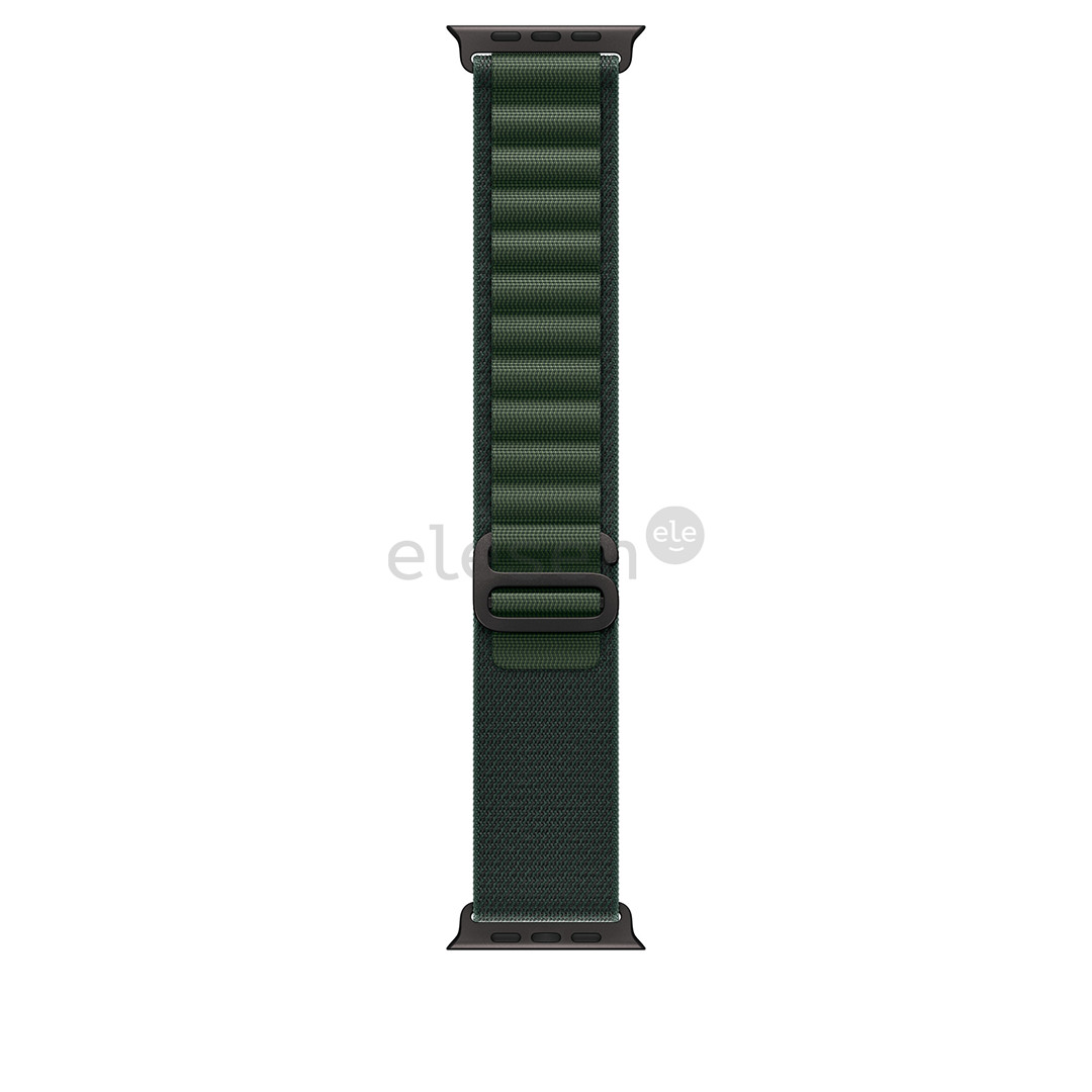 Apple Watch Alpine Loop, 49 mm, Large, black titanium, dark green - Watch band