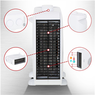 Adler, 2000 Вт, белый - Термовентилятор