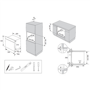 Asko, 73 L, juoda - Įmontuojama orkaitė