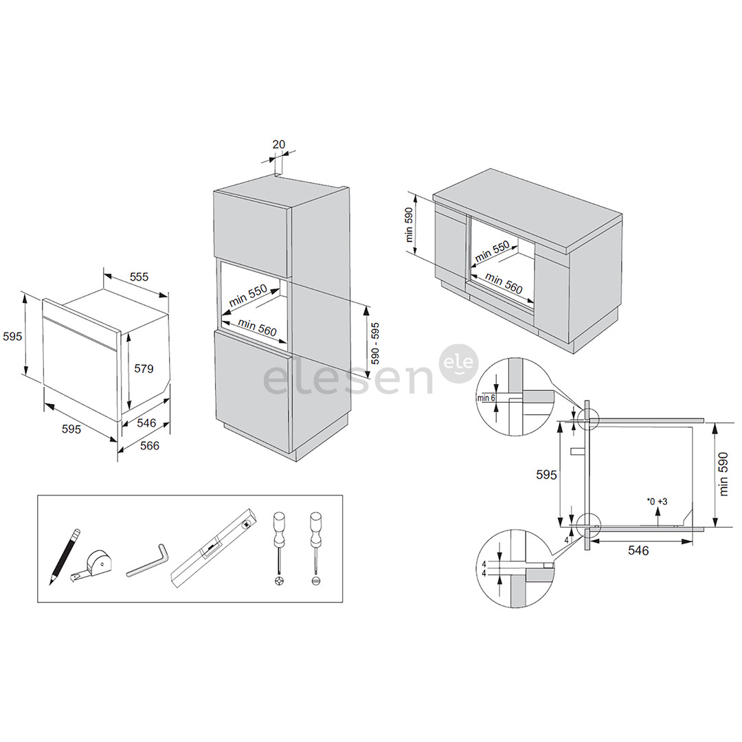 Asko, 73 L, juoda - Įmontuojama orkaitė