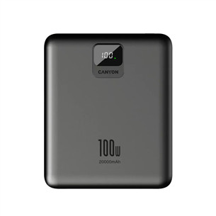 Canyon PB-2008, 100 W, 20000 mAh, dark gray - Power bank CNE-CPB2008DG