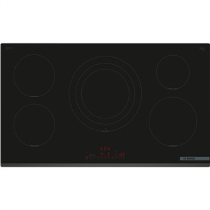 Bosch, Series 6, width 90 cm, frameless, black - Built-in induction hob PIV931HC1E