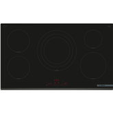 Integruota indukcinė kaitlentė Bosch, Series 6, plotis 90 cm, be rėmelio, juoda Prek4-PIV931HC1E