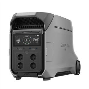 EcoFlow Delta Pro 3, 4096 Wh, juodas/sidabro spalvos - Nešiojamas energijos šaltinis