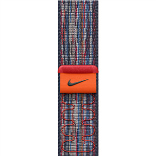 Apple Nike Sport Loop, 42 мм, синий/красный - Ремешок для часов MXU03ZM/A