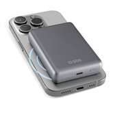 SBS SlimMag, 10000 mAh, pilka - Išorinė baterija