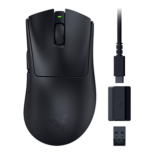 Razer DeathAdder V3 Hyperspeed, juoda - Belaidė pelė RZ01-05140100-R3G1