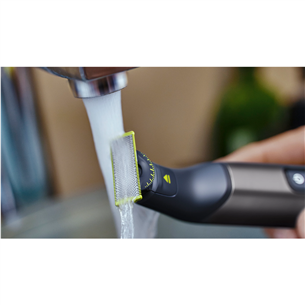 Hibridinis skustuvas Philips OneBlade Pro 360 Face + body, tamsiai pilkas   Prekė-QP6552/15