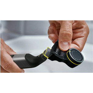 Philips OneBlade Pro 360 Veidui + kūnui, tamsiai pilkas - Hibridinis skustuvas