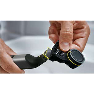 Hibridinis skustuvas Philips OneBlade Pro 360 Face + body, tamsiai pilkas   Prekė-QP6552/15