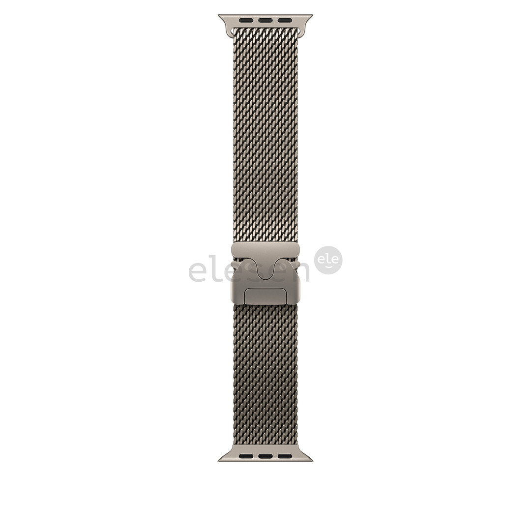 Apple Milanese Loop, 49 mm, Medium, natural titanium - Watch band
