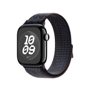 Apple Nike Sport Loop, 46mm, black/blue - Dirželis