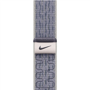 Apple Nike Sport Loop, 46 мм, серый/синий - Ремешок для часов MXU13ZM/A