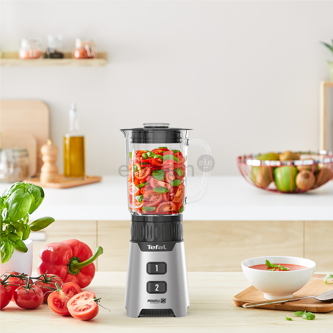 Tefal Minimix, 400 W, серебристый - Блендер + переносная бутылка