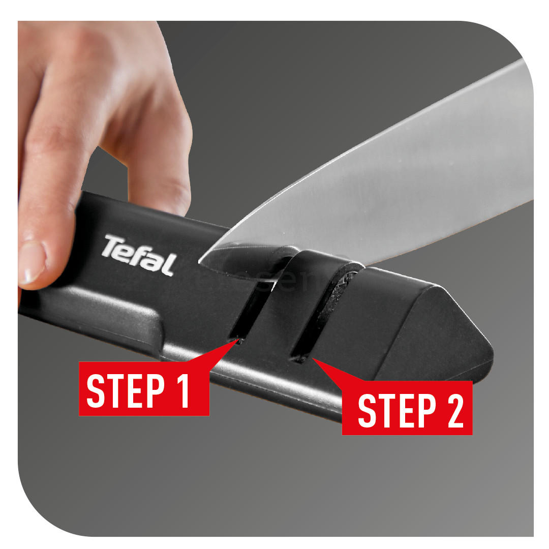 Tefal Essential 19x6 см, черный - Точилка для ножей