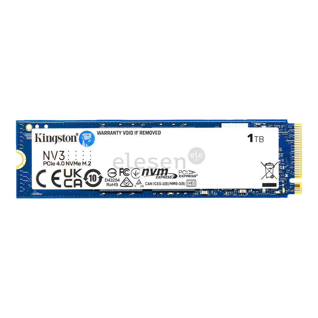 Kingston NV3, 1 ТБ, M.2, PCIe 4.0, синий - SSD
