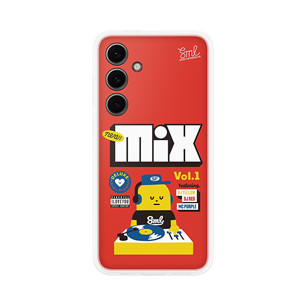 Samsung Flipsuit Case, Galaxy S24 FE, peršviečiamas/raudonas - Dėklas EF-MS721CREGWW