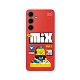 Samsung Flipsuit Case, Galaxy S24 FE, peršviečiamas/raudonas - Dėklas