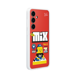 Samsung Flipsuit Case, Galaxy S24 FE, peršviečiamas/raudonas - Dėklas