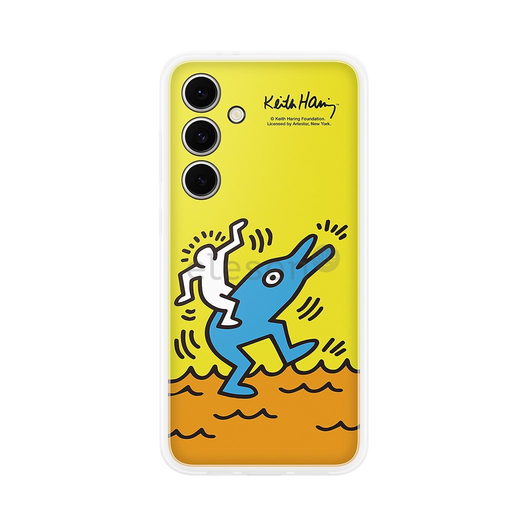 Samsung Flipsuit Case, Galaxy S24 FE, peršviečiamas/geltonas - Dėklas