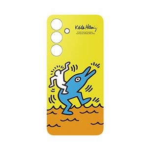 Samsung Flipsuit Case, Galaxy S24 FE, peršviečiamas/geltonas - Dėklas