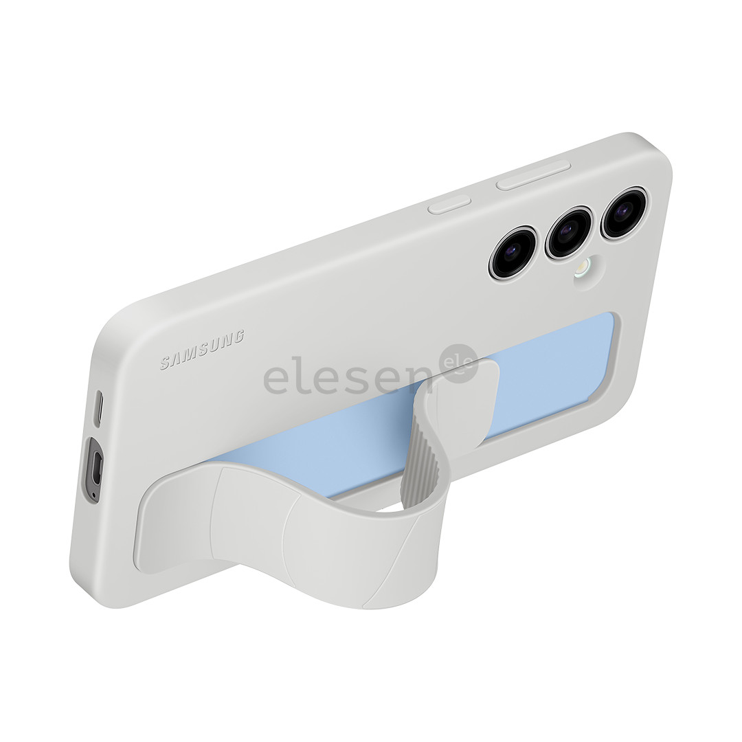 Samsung Standing Grip Case, Galaxy S24 FE, pilkas - Dėklas